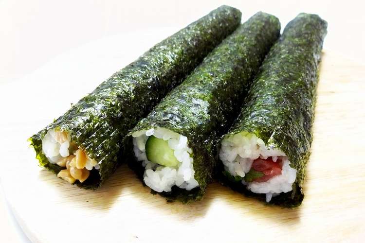 のりまきdays かんたん海苔細巻3種 レシピ 作り方 By Kokubo クックパッド 簡単おいしいみんなのレシピが353万品