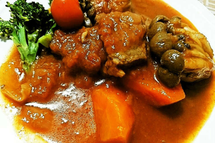 牛もも肉のトマト赤ワイン煮 レシピ 作り方 By うさこのおうち クックパッド 簡単おいしいみんなのレシピが350万品
