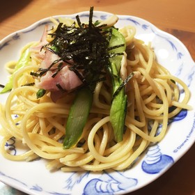 残り野菜で和風パスタ