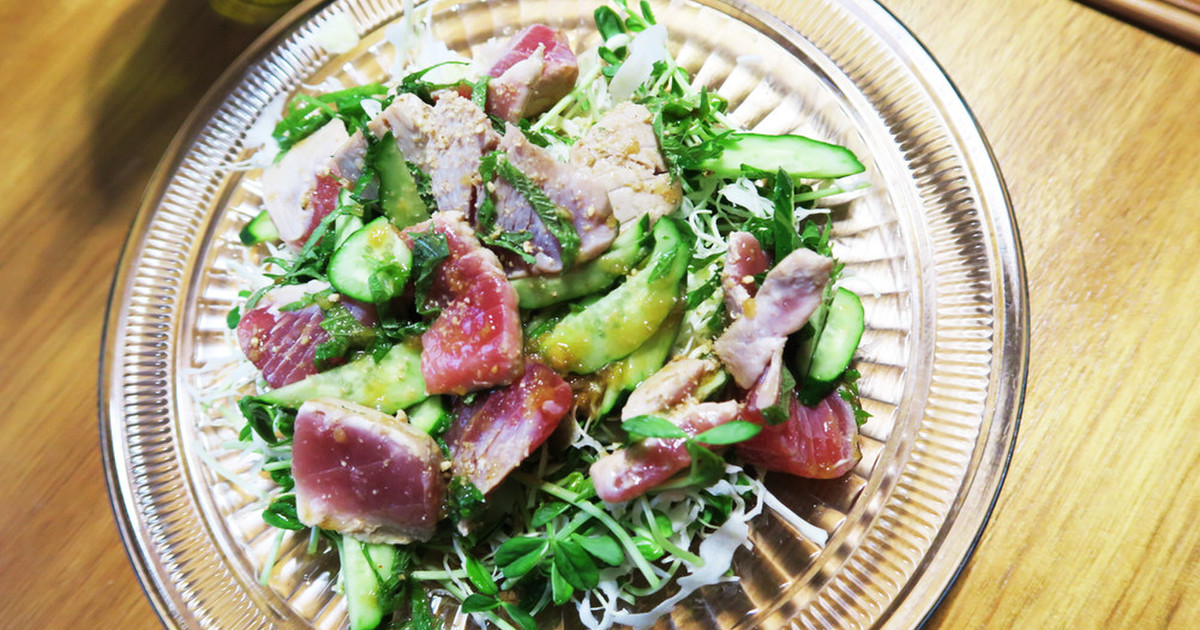 マグロのピクルスマカロニサラダのレシピ