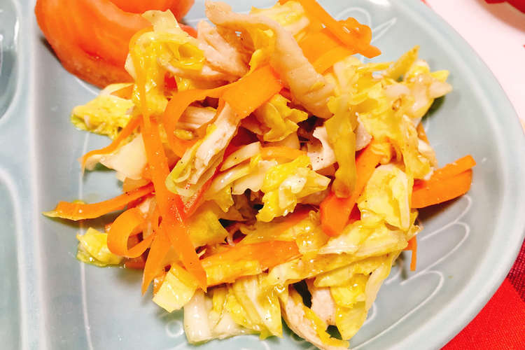 鶏胸肉とキャベツの中華風サラダ レシピ 作り方 By Pengu1n クックパッド 簡単おいしいみんなのレシピが357万品