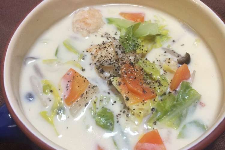 具だくさんの豆乳スープ シチュー風 レシピ 作り方 By クックxrkf8l クックパッド 簡単おいしいみんなのレシピが352万品