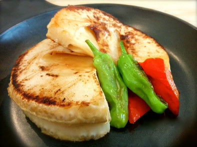 旬の筍の土佐煮でシンプルな筍ステーキの写真