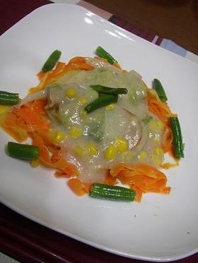 ホタテと白菜のミルク煮
