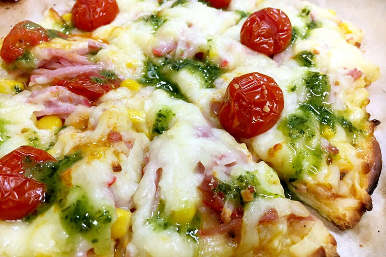 かんたん 発酵不要 ピザ バジルソース レシピ 作り方 By そやじ クックパッド 簡単おいしいみんなのレシピが357万品
