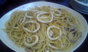 生ヤリイカとカラスミのパスタ