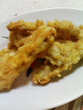 揚げ物の粉が残ったらごぼうのフライ