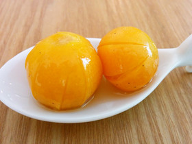 レンジで即席きんかんのハチミツ浸け煮