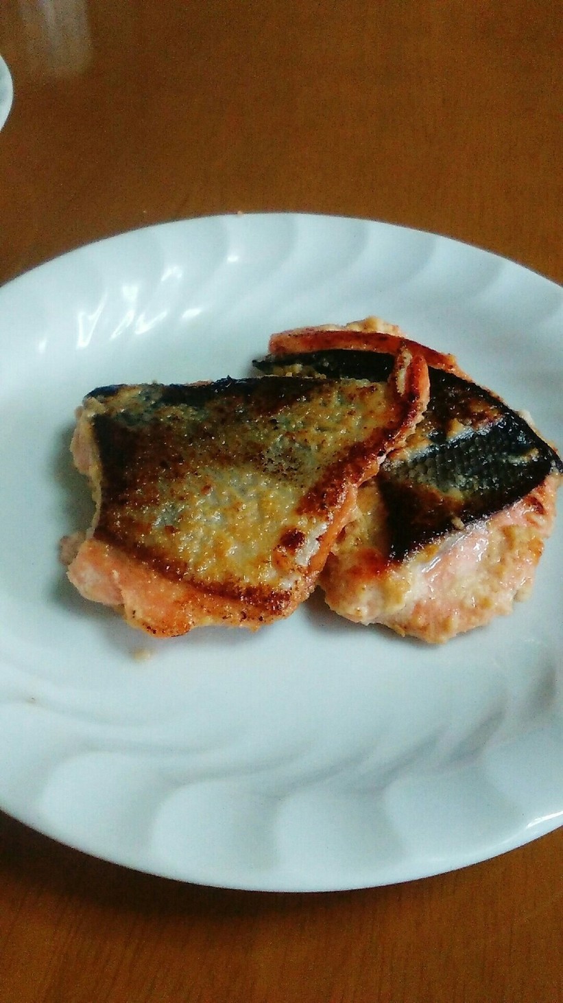 鮭の粕味噌漬け(減塩レシピ）の画像