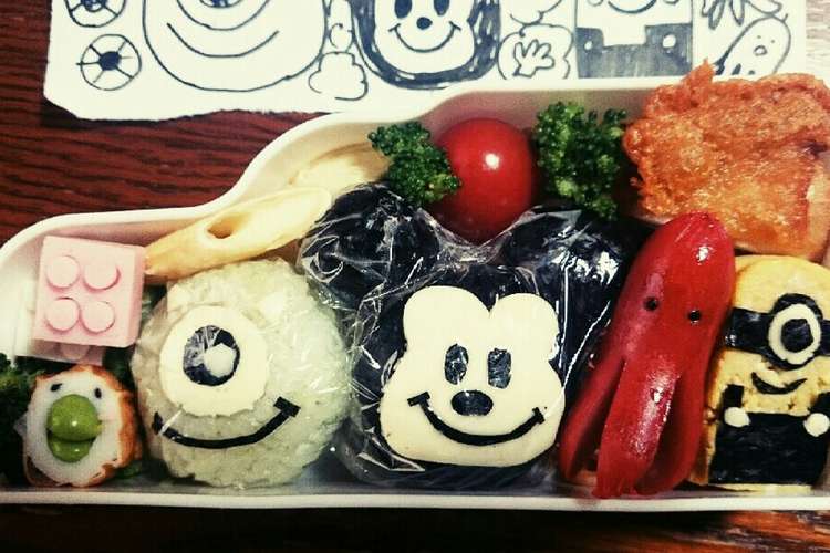 ディズニー キャラ弁 簡単 お弁当 レシピ 作り方 By むつやま君の母さん クックパッド 簡単おいしいみんなのレシピが354万品