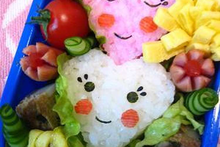 キャラ弁 ハートおにぎり レシピ 作り方 By 浜っ子 クックパッド 簡単おいしいみんなのレシピが361万品