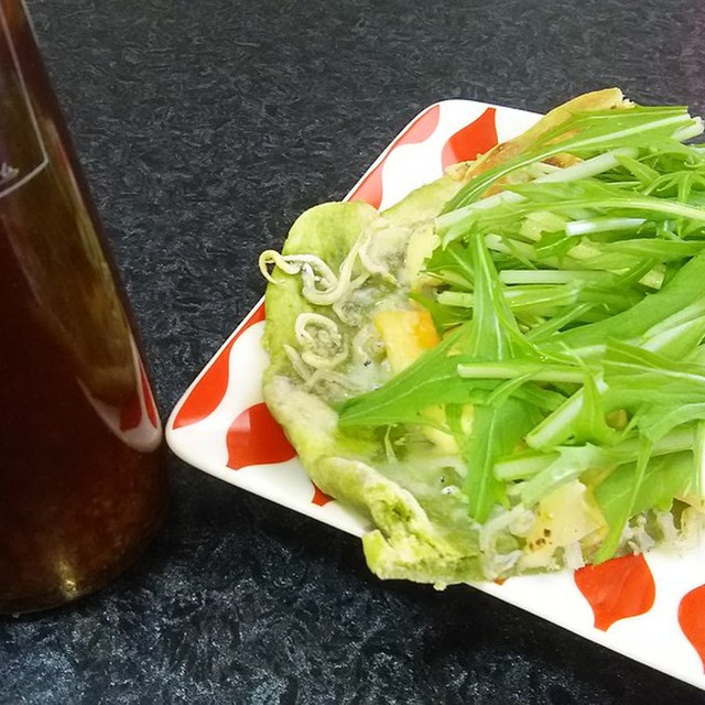 シャキッと香る しらすと水菜の抹茶ピザ レシピ 作り方 By お茶の水上 クックパッド 簡単おいしいみんなのレシピが361万品
