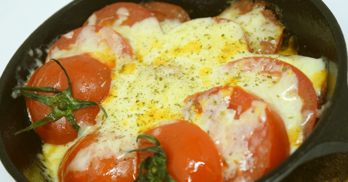 魚のフライパン焼き トマトとオリーブ添え レシピ