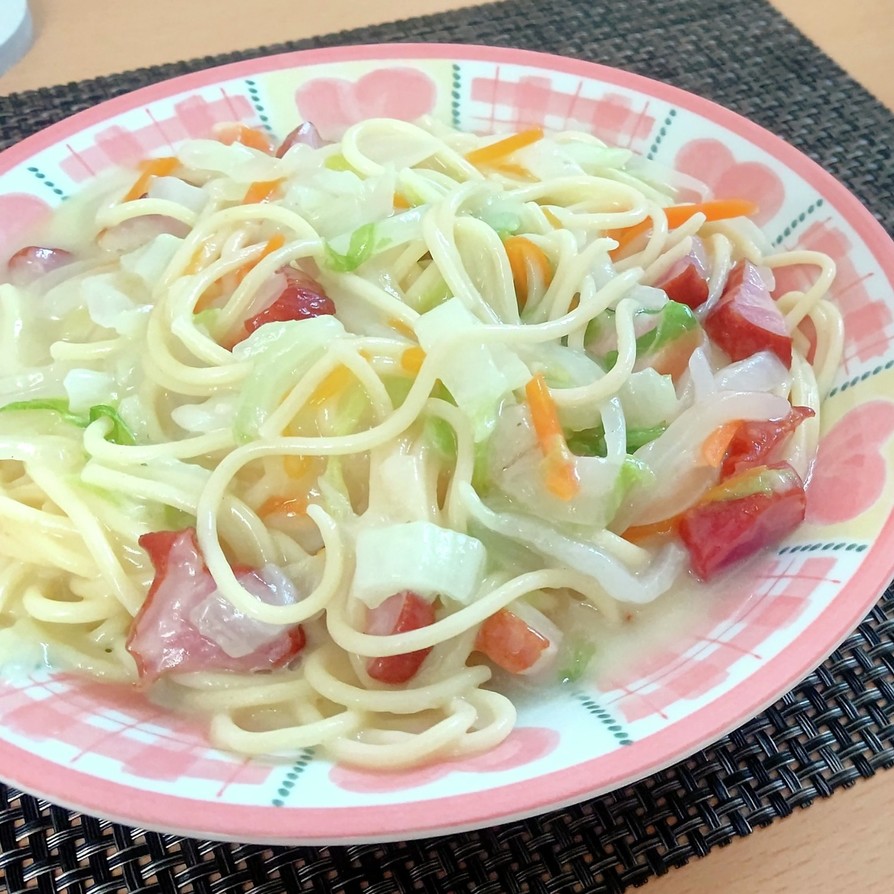 【龍愛】白菜のクリームパスタの画像