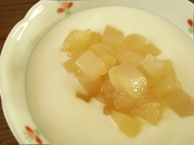 簡単おうちでりんご✿ヨーグルト