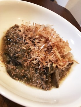 簡単に、ナスとそぼろのあんかけ♡煮付け♡