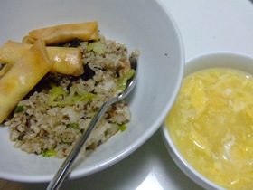 2度美味しい スープチャーハン♪