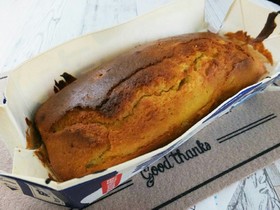 HMと牛乳パックで人参パウンドケーキ
