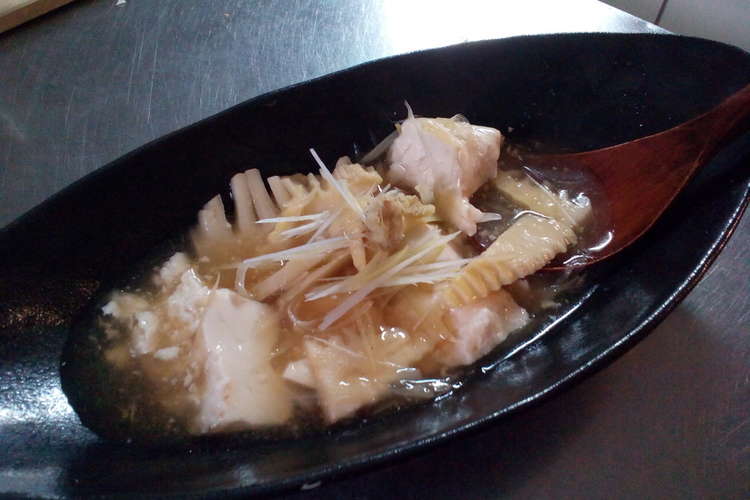 たけのこ大量消費 くずし豆腐のあんかけ レシピ 作り方 By 背太郎 クックパッド