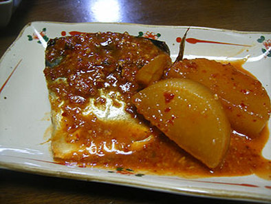 鯖の味噌煮＠韓国風 の写真