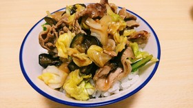 豚と野菜の中華風あんかけ丼