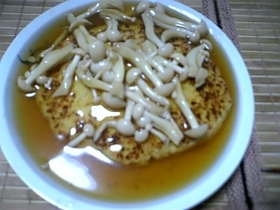 ツナ&豆腐のきのこあんかけハンバーグ