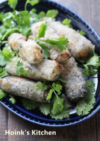 ベトナム風✣挽き肉とツナの揚げ春巻き