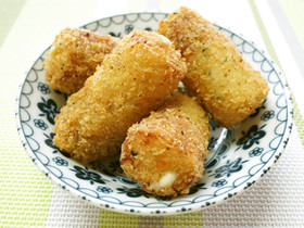 チーズinちくわのハーブフライ
