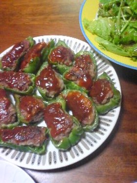 ふっくらピーマンの肉詰め