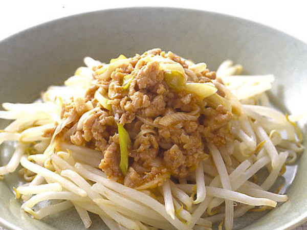 レンジもやしのひき肉あんかけ