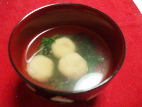 鯛白玉お澄まし