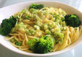 残りもの de コーンクリームパスタ☆