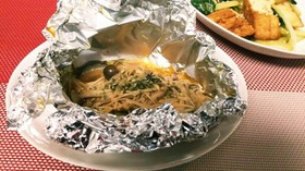 たらときのこのバターしょうゆホイル焼き