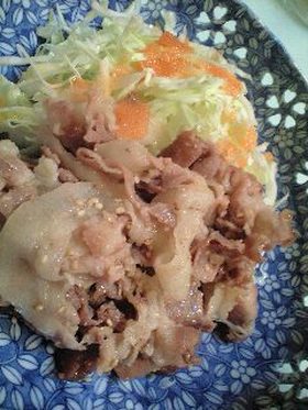 シンプルイズベストな豚のしょうが焼き♪