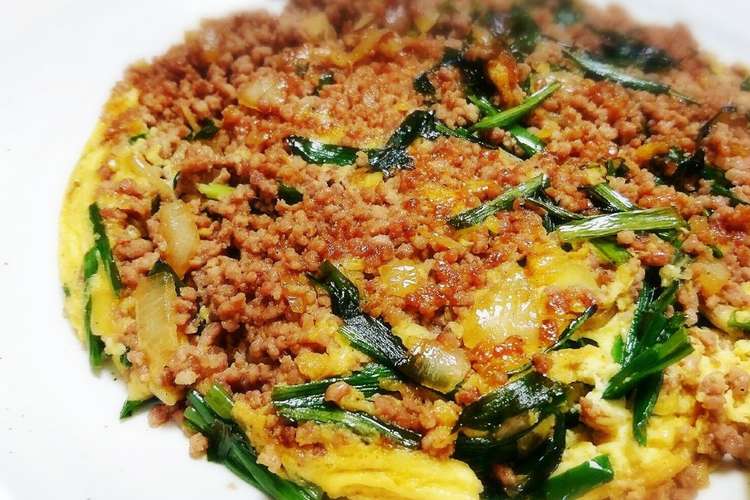 甘辛味 豚ひき肉とニラたっぷりの卵とじ レシピ 作り方 By タワまん クックパッド 簡単おいしいみんなのレシピが352万品