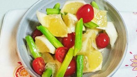 爽やかな日向夏サラダ