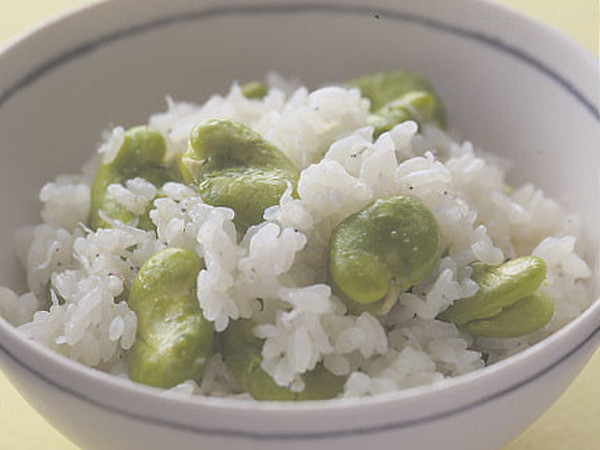 そら豆のしらすご飯