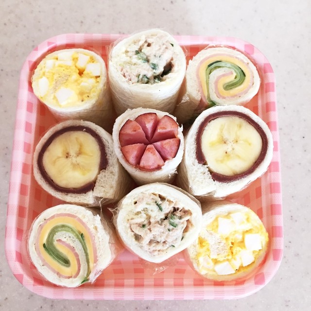 遠足や運動会に くるくるロールサンド レシピ 作り方 By ミキミキティ クックパッド 簡単おいしいみんなのレシピが350万品