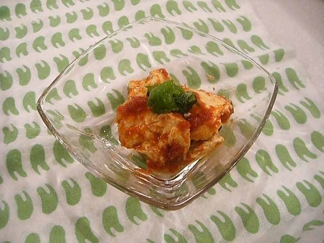 お豆腐のトマトソースマリネの画像