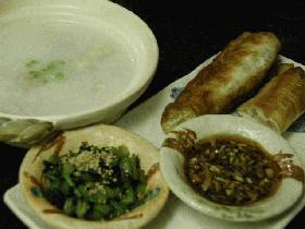 中華粥&トッピング