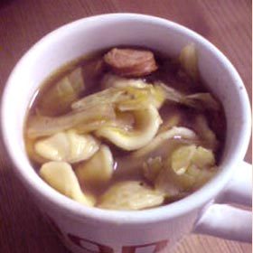 二日目カレーのお掃除スープ