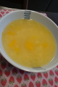 カボチャと雑穀の塩麹スープ