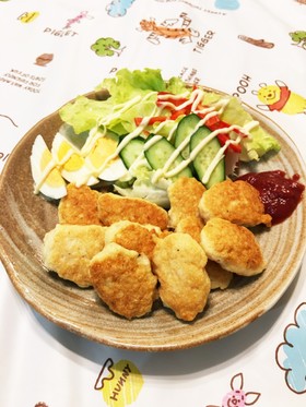 フープロで簡単☆ふわふわ鶏胸肉のナゲット
