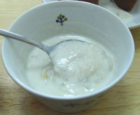 簡単♪冷凍バナナのヨーグルト