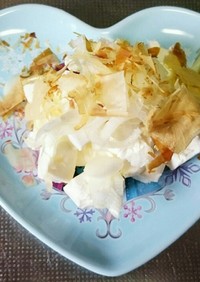 超簡単なクリームチーズの和風サラダ