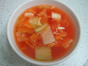 韓国・辛くないキムチ1~水キムチ~
