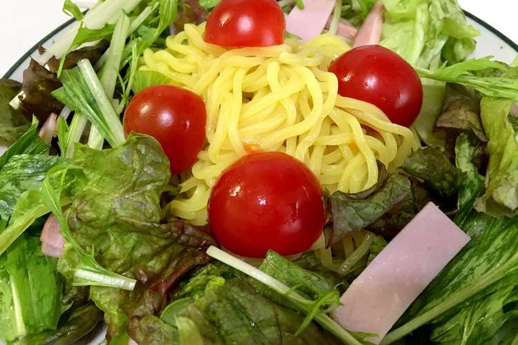 ごまドレッシングで食べるラーメンサラダ レシピ 作り方 By ロールパン クックパッド 簡単おいしいみんなのレシピが352万品