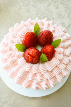 母の日におススメ❀いちごの花ケーキ❀