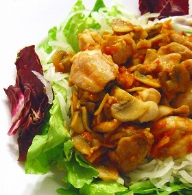 鶏肉のトマト炒め