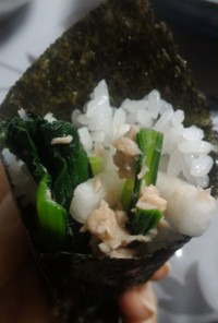 小松菜と大根ツナサラダの巻き寿司